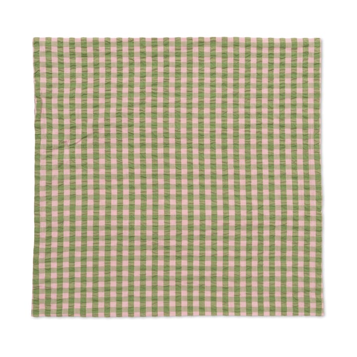 Μαξιλαροθήκη Bæk&Bølge 60x63 cm - Πράσινο-Φωτεινό ροζ - Juna