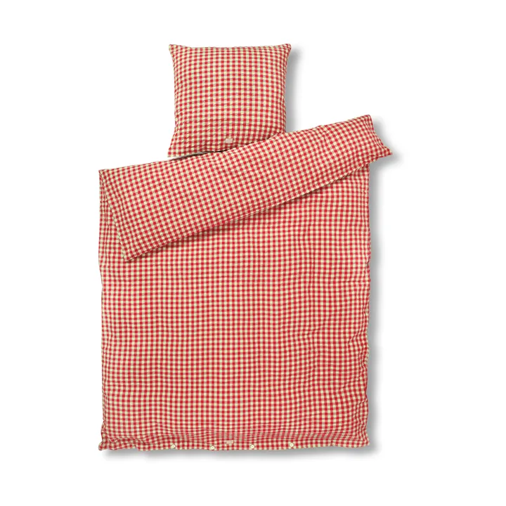 Bæk&Bølge σετ κρεβατιού Bæk&Bølge 140x220 cm - Κόκκινο-κίτρινο - Juna