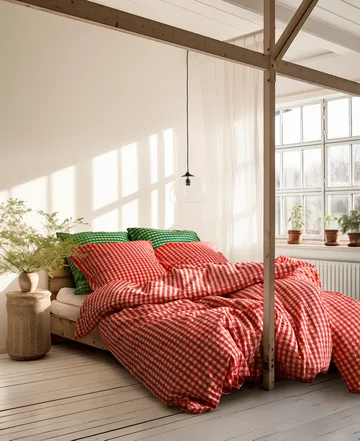 Bæk&Bølge σετ κρεβατιού Bæk&Bølge 140x220 cm - Κόκκινο-κίτρινο - Juna