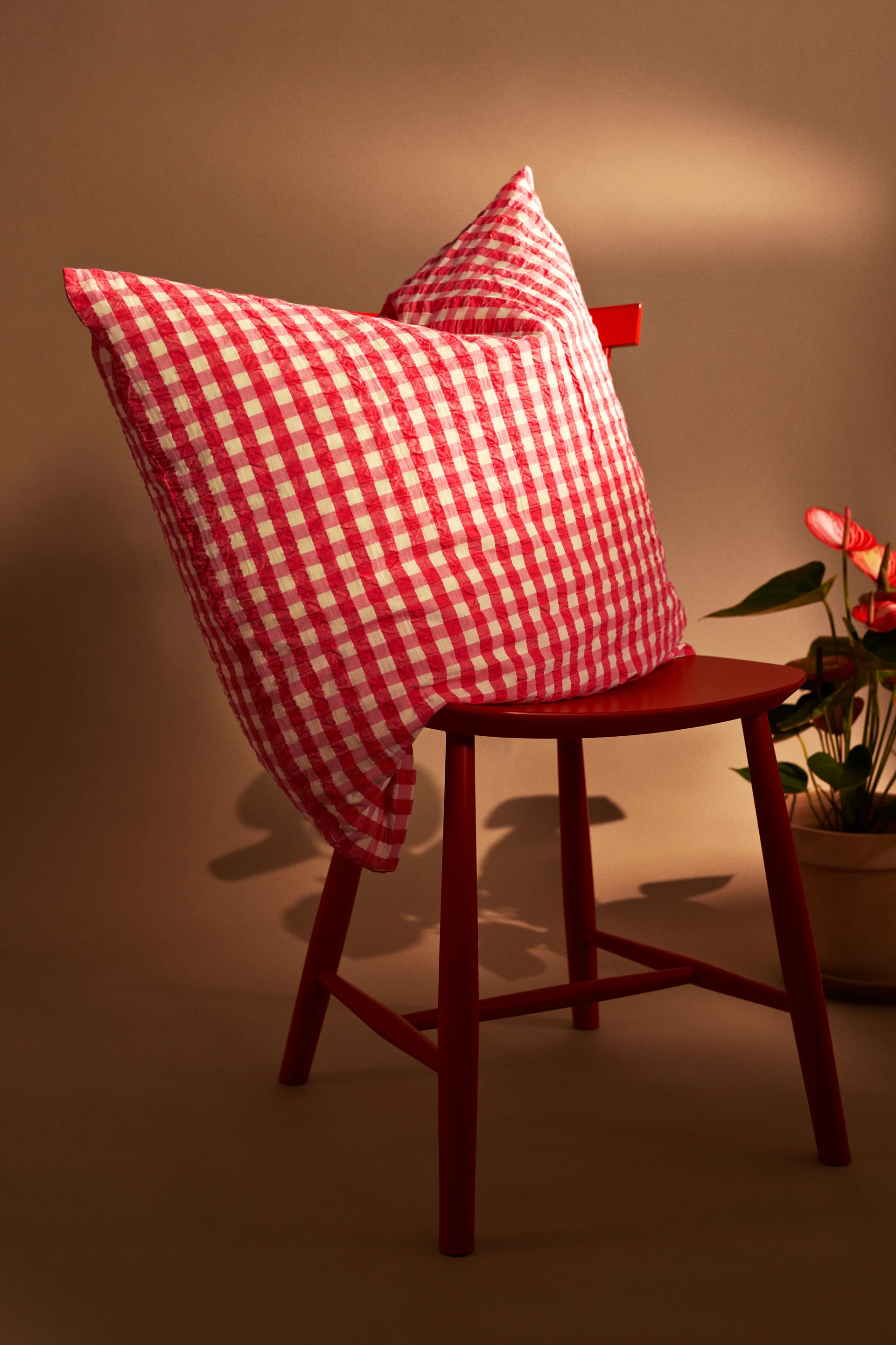 Bæk&Bølge σετ κρεβατιού Bæk&Bølge 140x220 cm, Κόκκινο-κίτρινο Juna