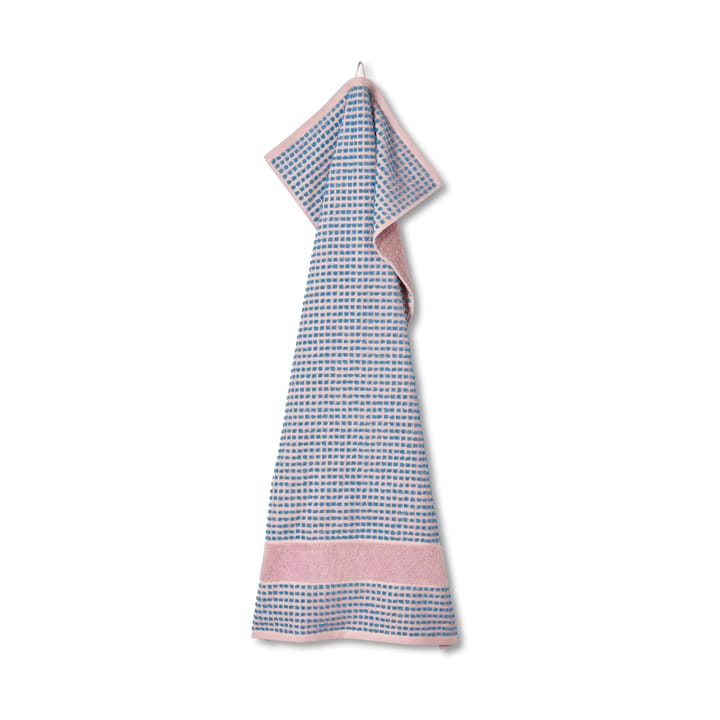 Check πετσέτα 50x100 cm - Απαλό ροζ-μπλε - Juna
