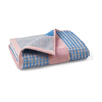Check πετσέτα 50x100 cm - Απαλό ροζ-μπλε - Juna