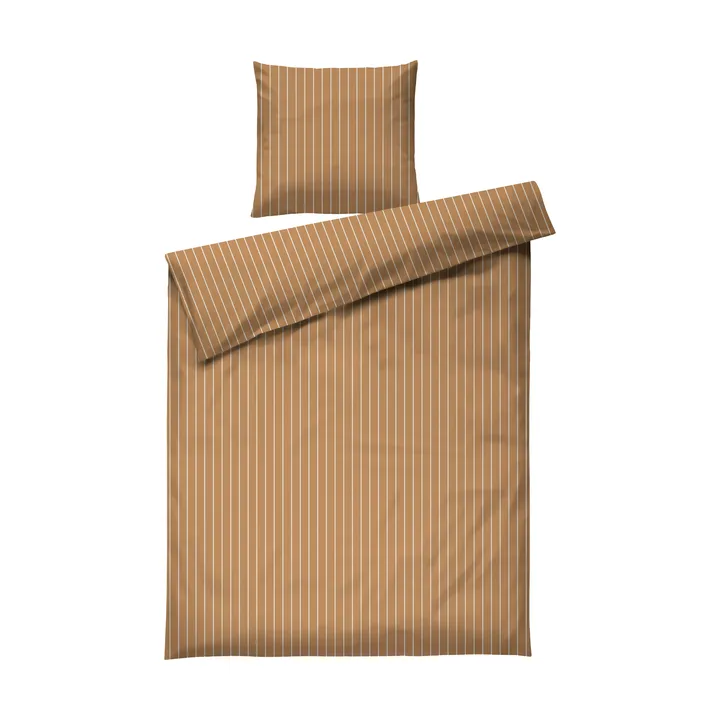 Soft σετ παπλωματοθήκης, 150x210/50x60 cm - Καραμέλα-offwhite - Juna