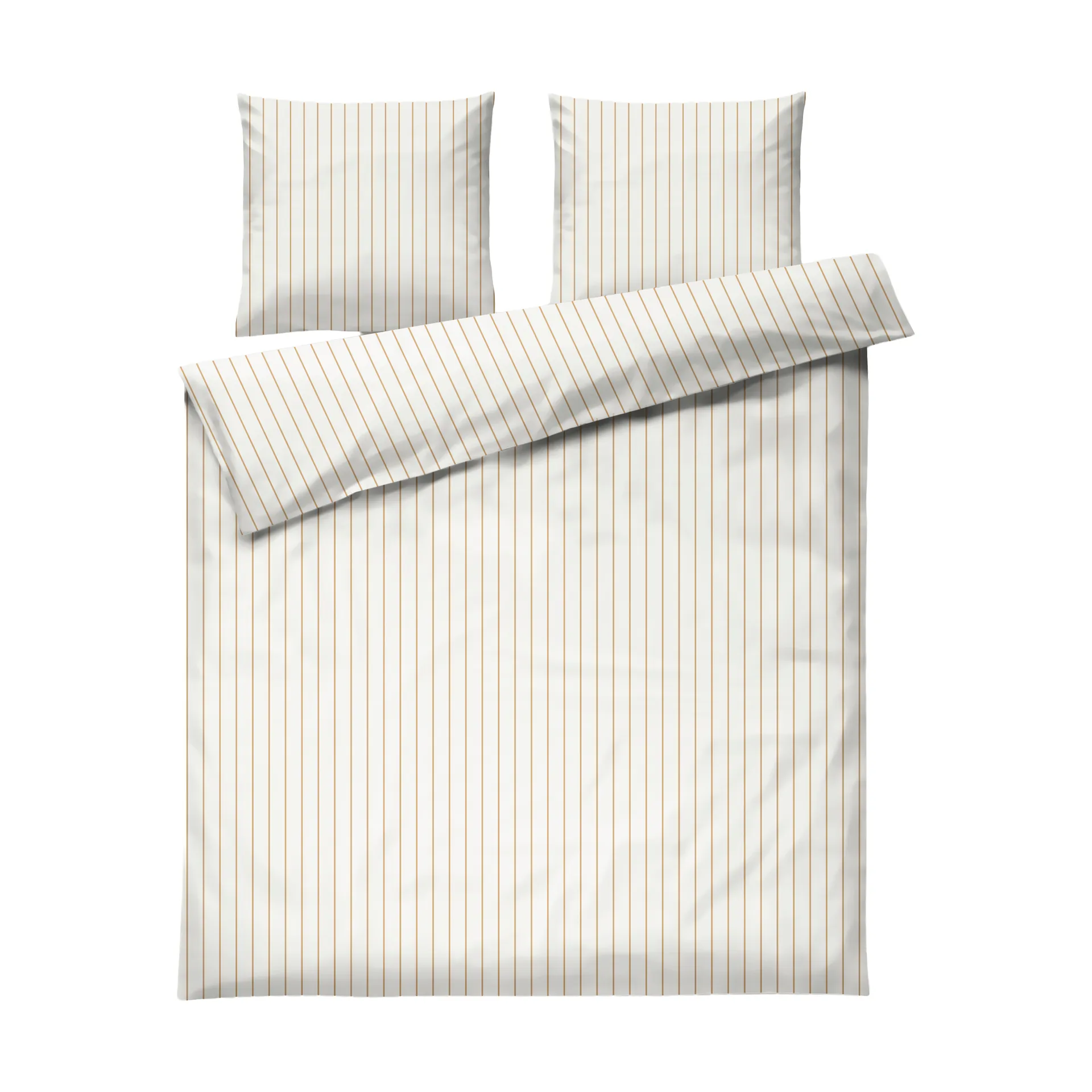 Soft σετ παπλωματοθήκης, 220x220/2x50x60 cm, Offwhite-καραμέλα Juna