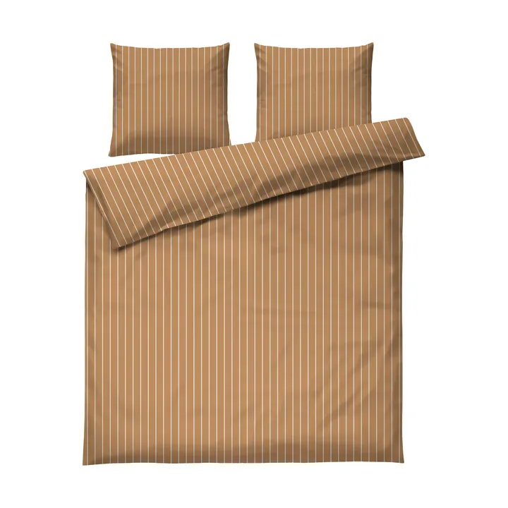 Soft σετ παπλωματοθήκης, 220x220/2x50x60 cm - Καραμέλα-offwhite - Juna