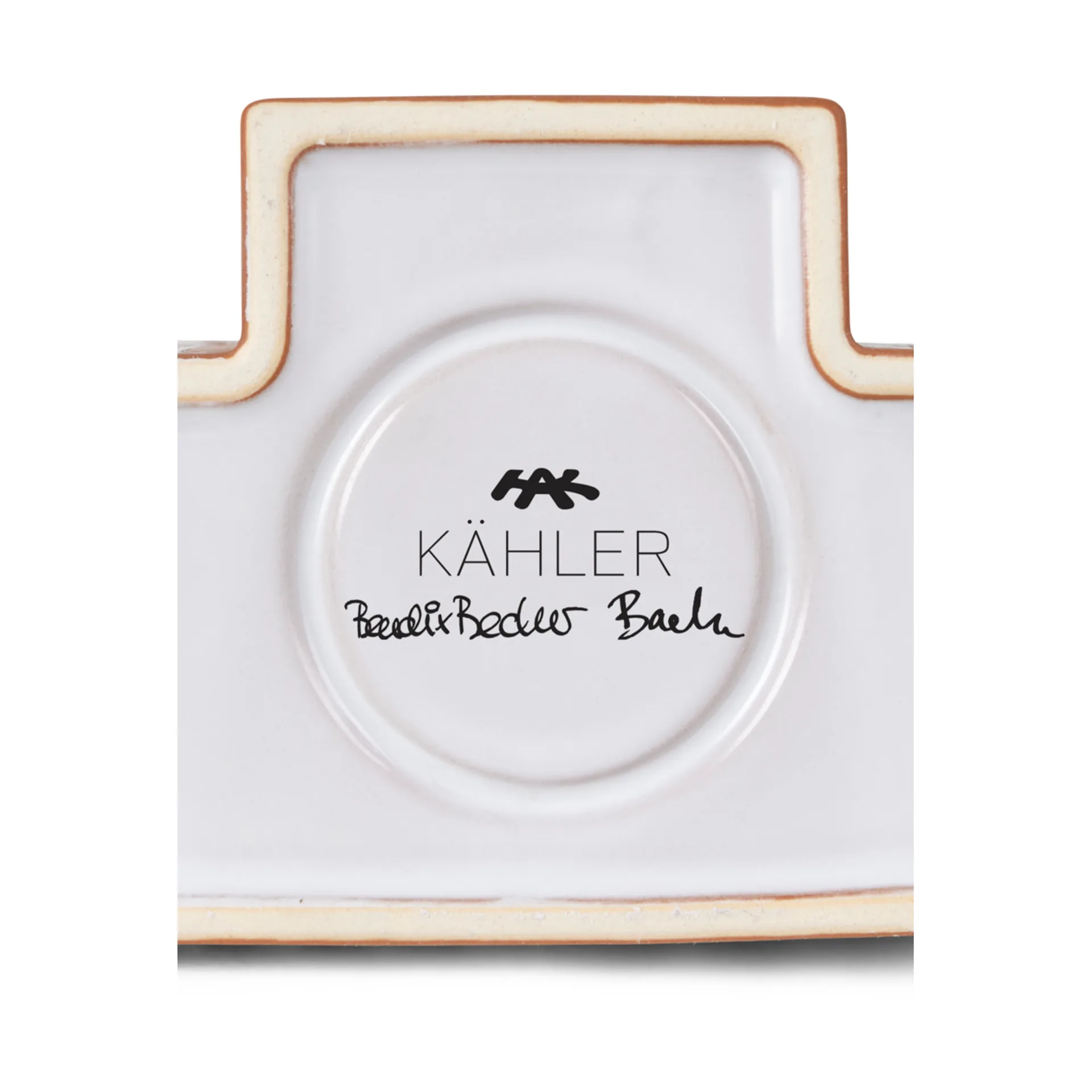 Μεγάλο φωτιστικό κεριών σε σχήμα τζιτζιρόψωμου 17 εκ, Καφέ Kähler