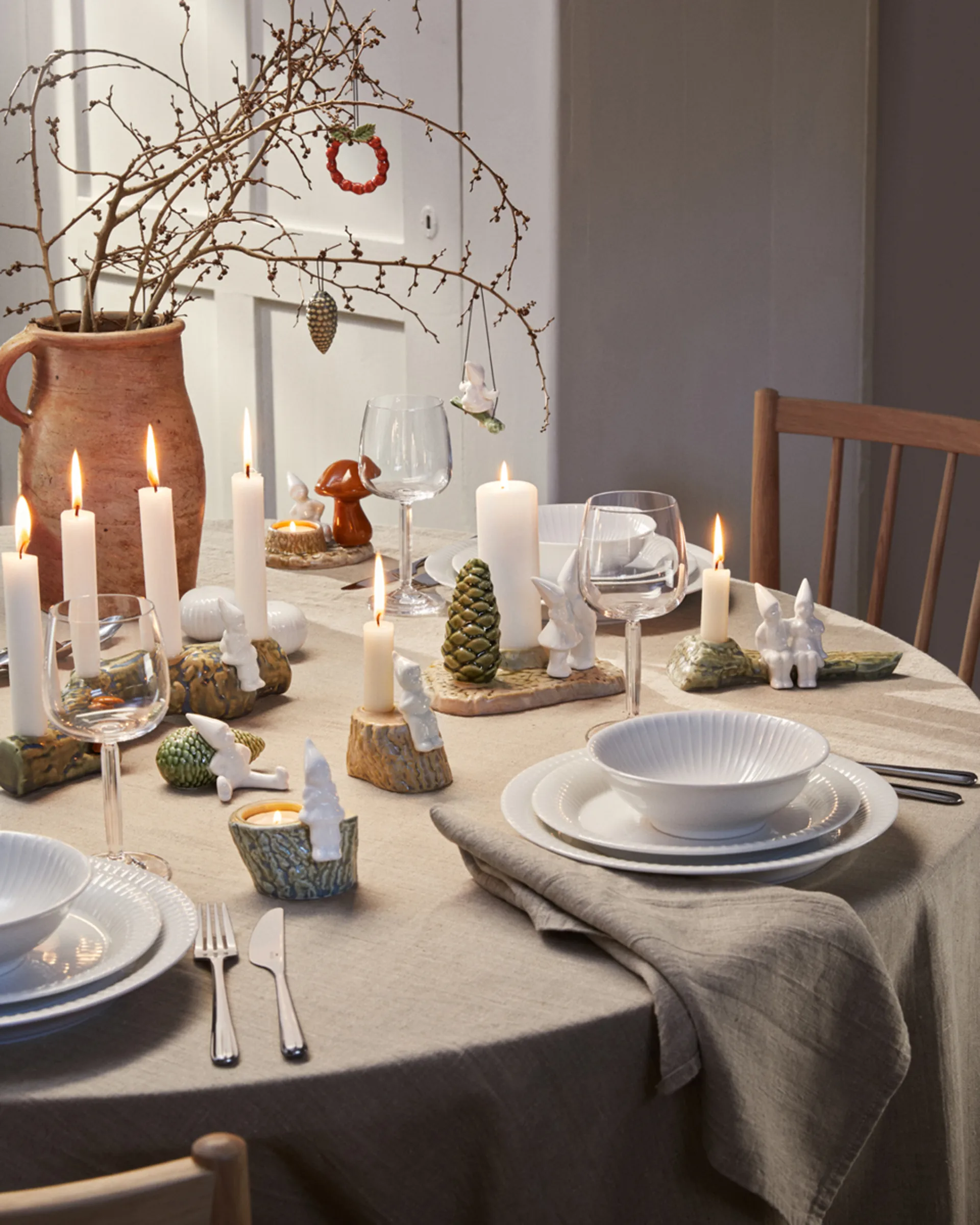 Στεφάνι, Christmas Tales,7 εκ, Κόκκινο Kähler