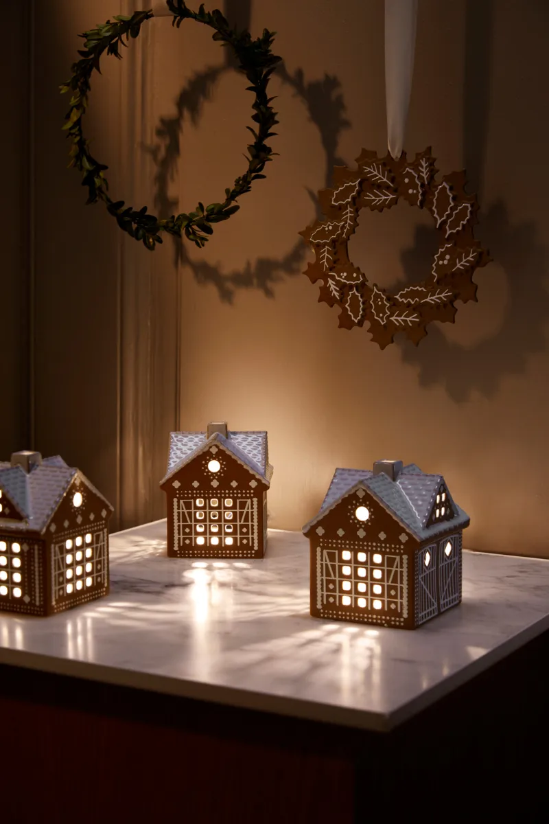 Χριστουγεννιάτικο στεφάνι Gingerbread Ø18,5 cm, Καφέ Kähler