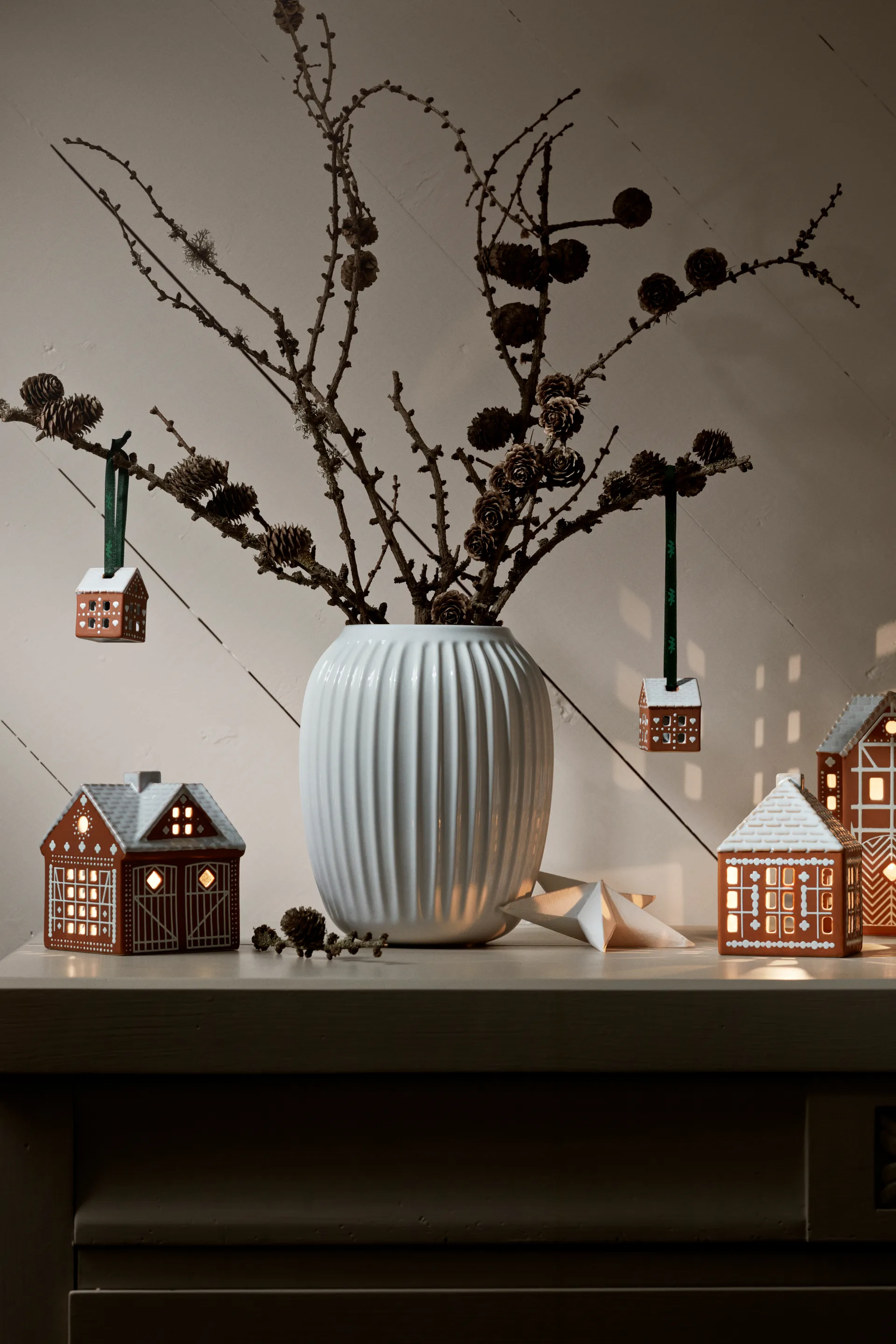 Gingerbread χριστουγεννιάτικο στολίδι 5 εκ. 2-pack, Καφέ Kähler