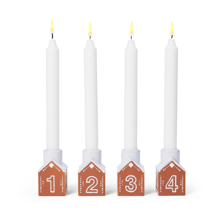 Gingerbread κηροπήγιο advent 4 μερών - Καφέ - Kähler