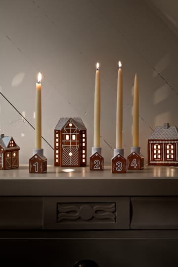 Gingerbread κηροπήγιο advent 4 μερών - Καφέ - Kähler