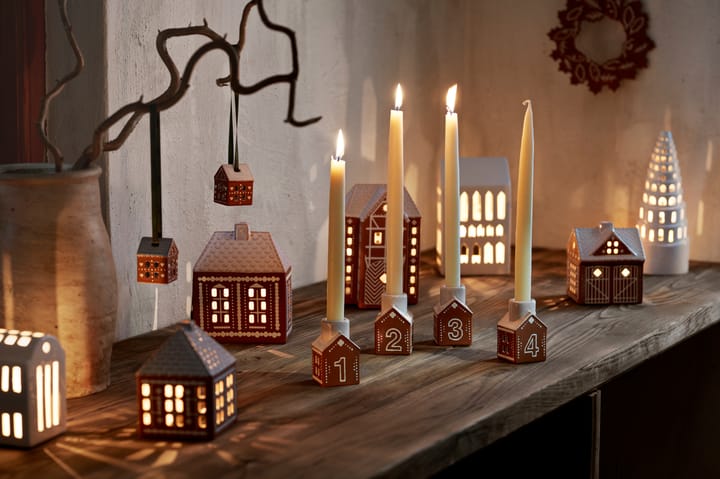 Gingerbread κηροπήγιο advent 4 μερών, Καφέ Kähler