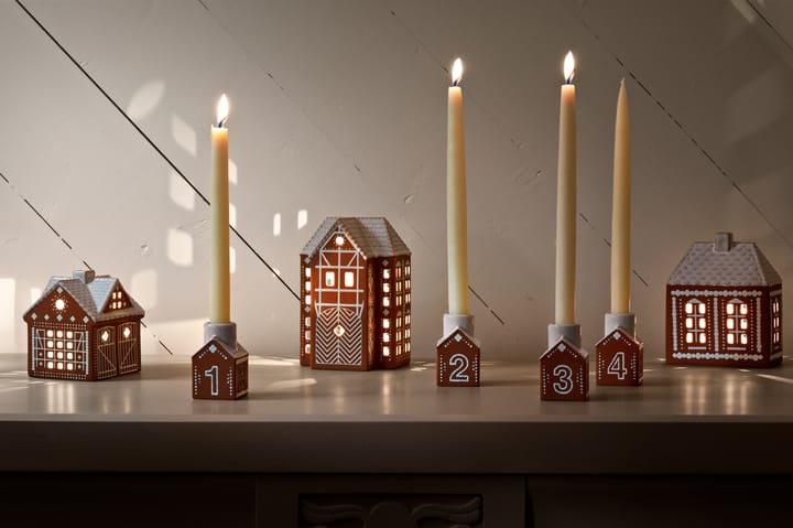 Gingerbread κηροπήγιο advent 4 μερών, Καφέ Kähler