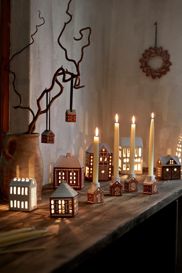 Gingerbread κηροπήγιο advent 4 μερών, Καφέ Kähler