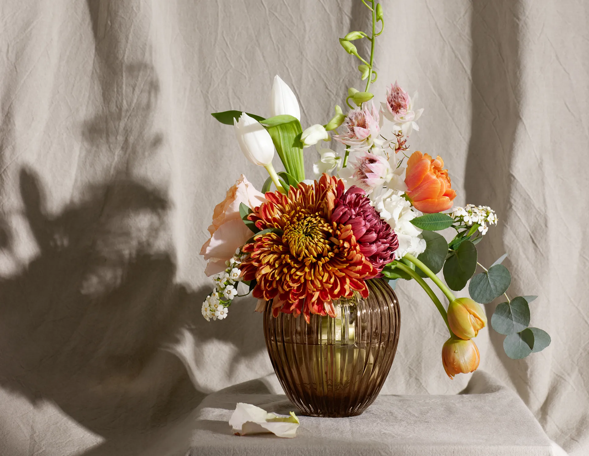 Hammershøi γυάλινο βάζο 14 cm, Καρυδιά Kähler