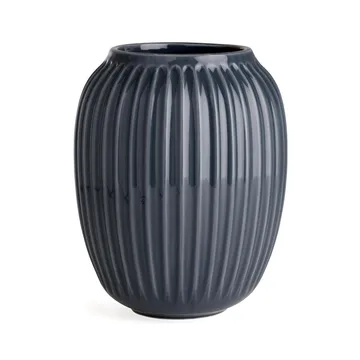 Hammershøi βάζο - Γκρι ανθρακί, μεσαίο 21 cm - Kähler