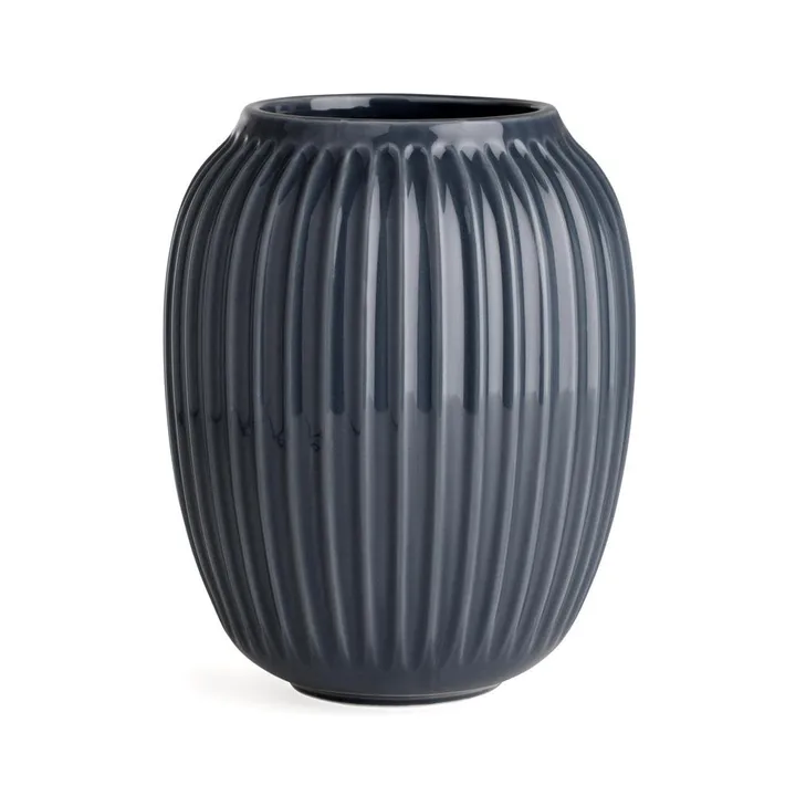 Hammershøi βάζο - Γκρι ανθρακί, μεσαίο 21 cm - Kähler