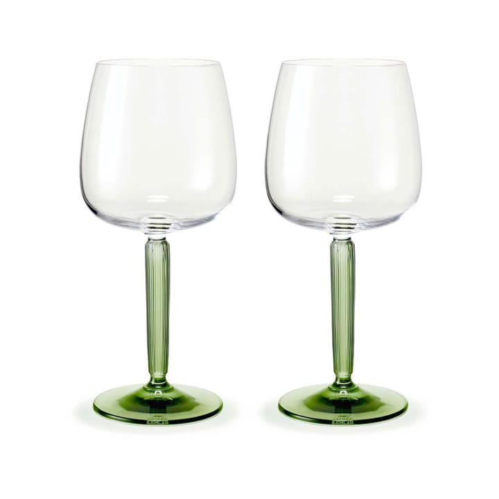 Ποτήρια κόκκινου κρασιού, Hammershøi, 49 cl, συσκευασία 2 τεμαχίων - Διαφανές-πράσινο - Kähler