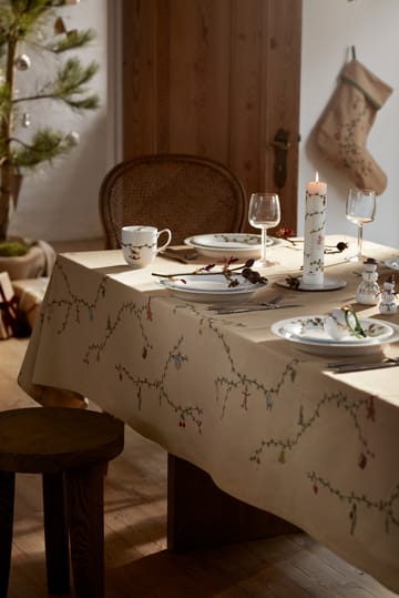 Hammershøi Christmas τραπεζομάντηλο μπεζ - 150x220 εκ. - Kähler