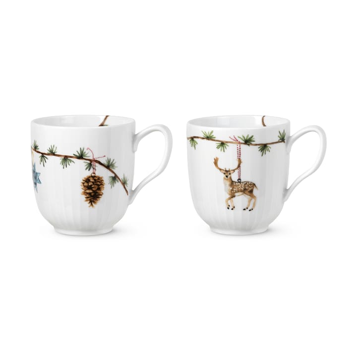 Hammershøi Christmas χριστουγεννιάτικη κούπα 33 cl 2 μέρη - 2021 & 2022 - Kähler