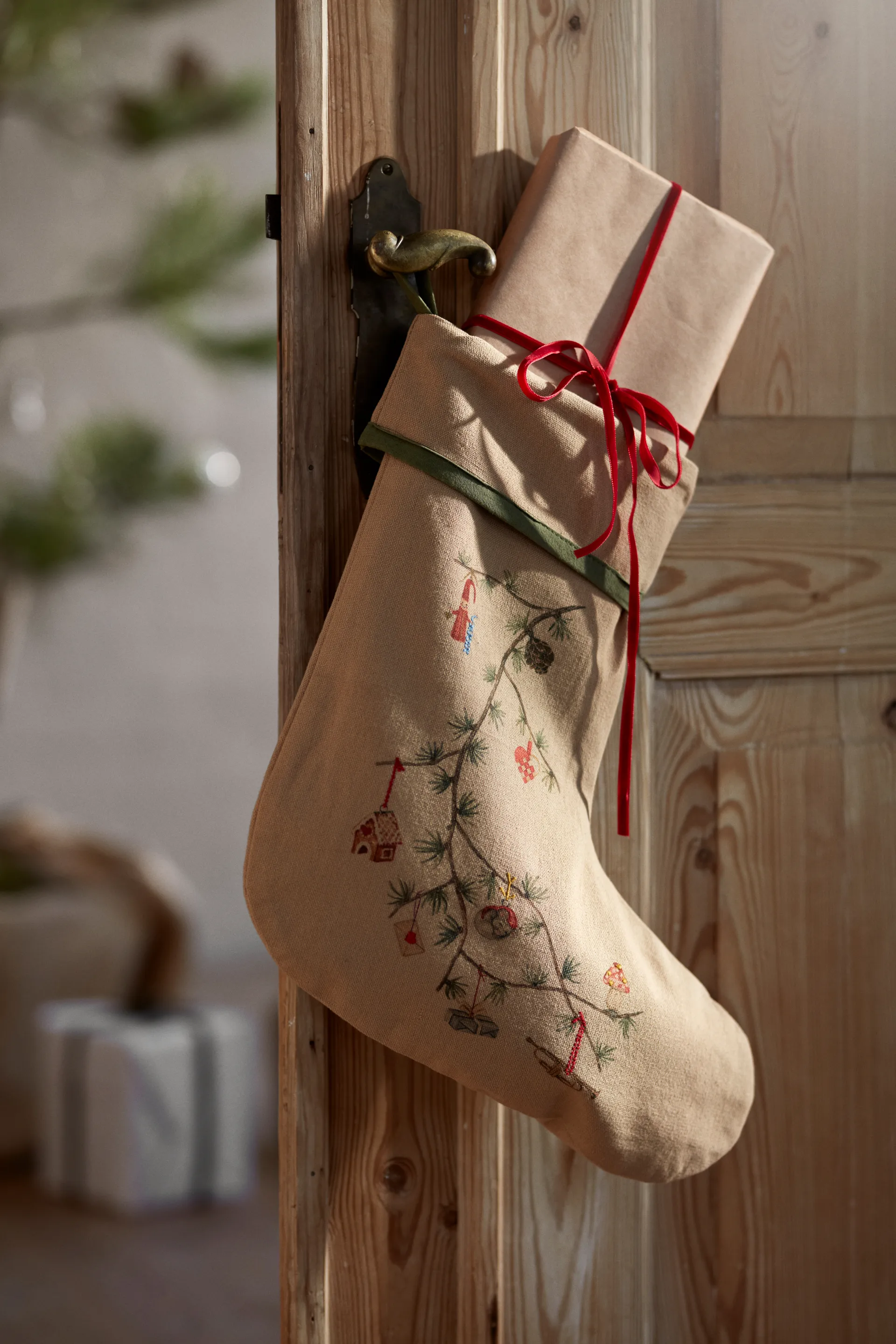 Hammershøi Christmas Χριστουγεννιάτικη Κάλτσα, Μπεζ Kähler