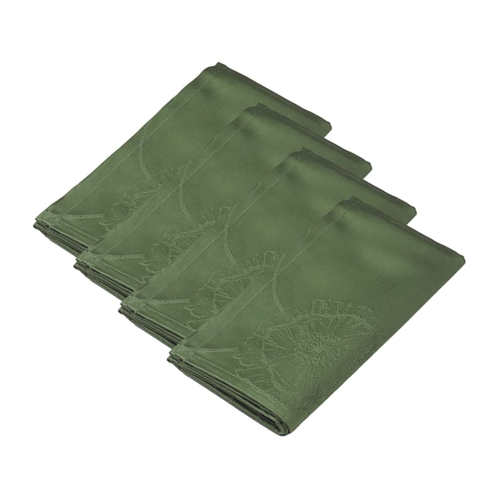 Hammershøi Poppy υφασμάτινη χαρτοπετσέτα 45x45 εκ 4-pack - Πράσινο - Kähler