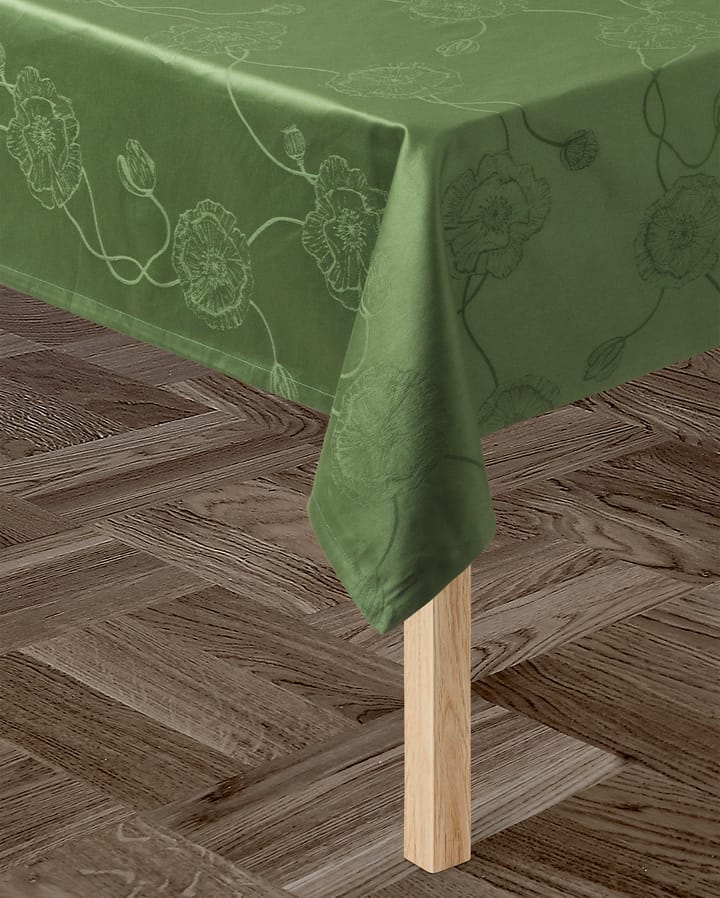 Hammershøi Poppy damask τραπεζομάντιλο πράσινο - 150x270 εκ - Kähler