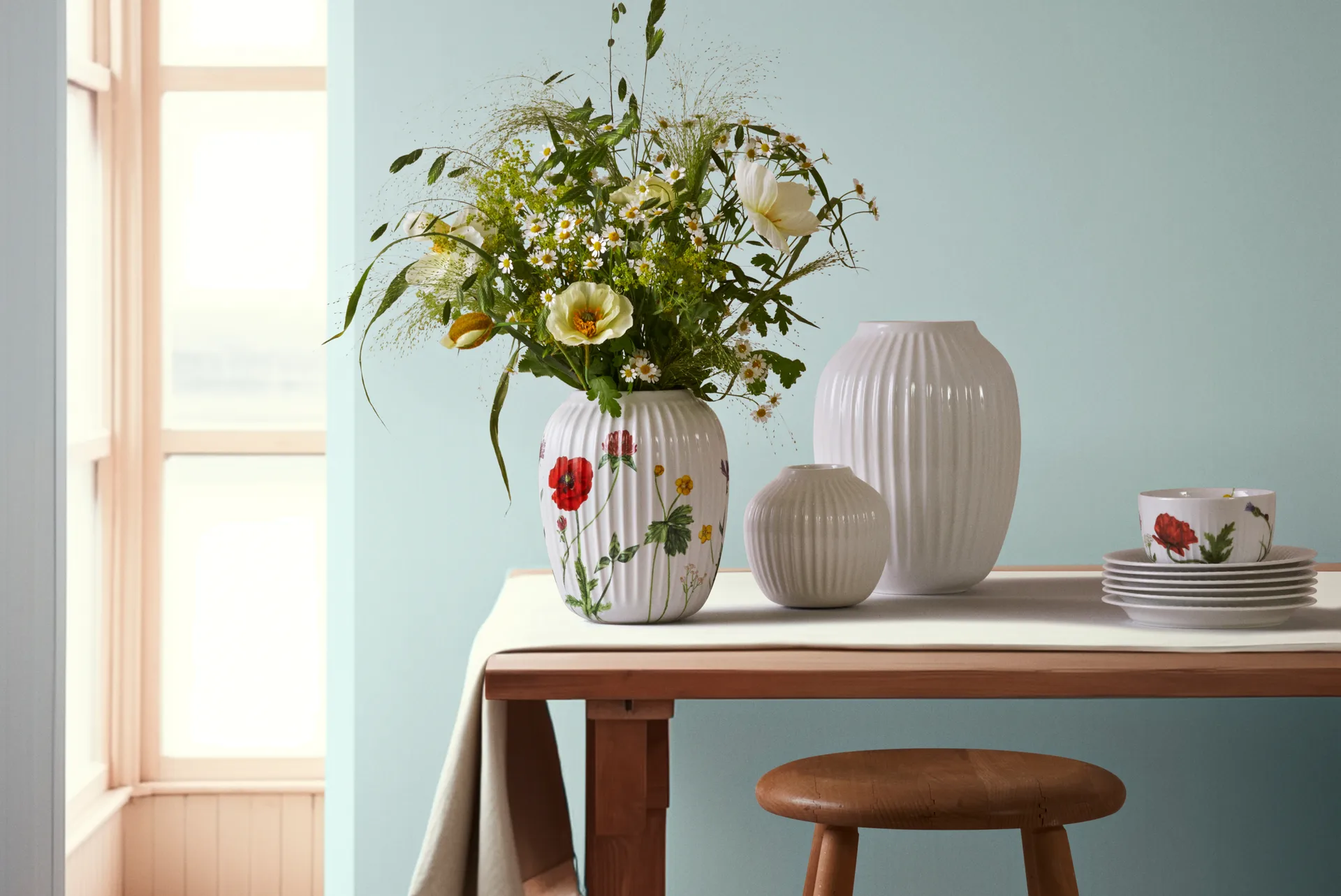 Hammershøi Summer βάζο 21 cm, Wild flowers Kähler