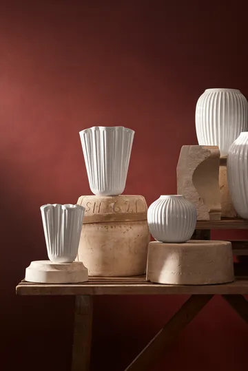 Hammershøi βάζο unfold - Άσπρο, 16,5 cm - Kähler