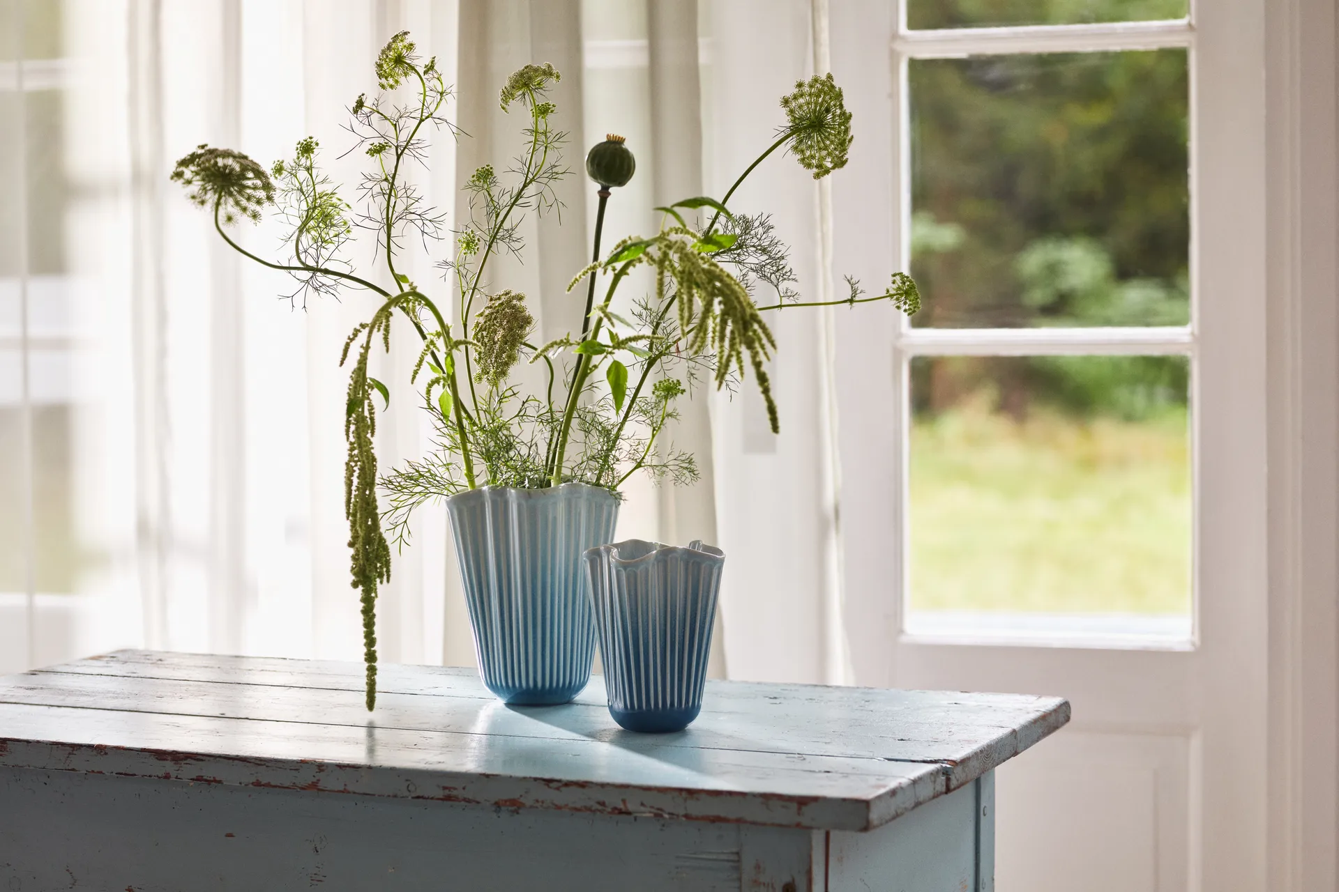 Hammershøi βάζο unfold, Μπλε, 16,5 εκ. Kähler