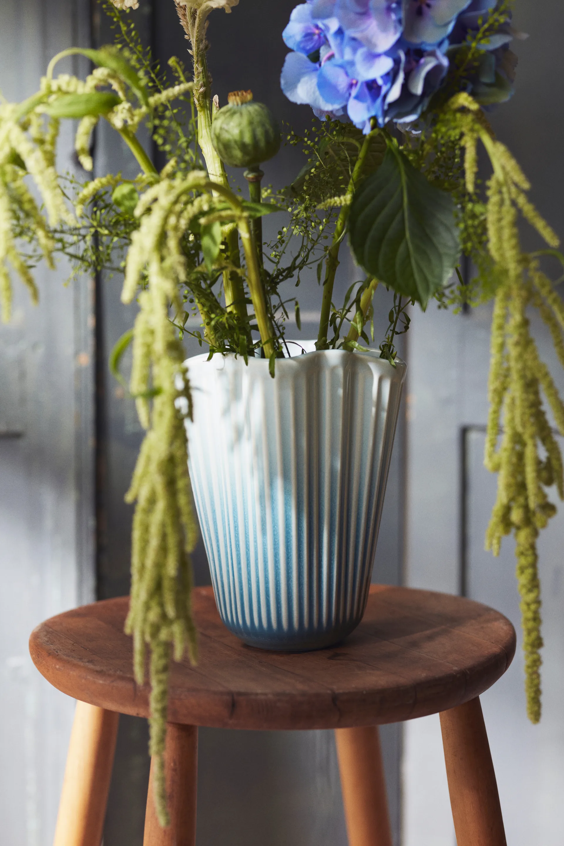 Hammershøi βάζο unfold, Μπλε, 20,5 εκ. Kähler