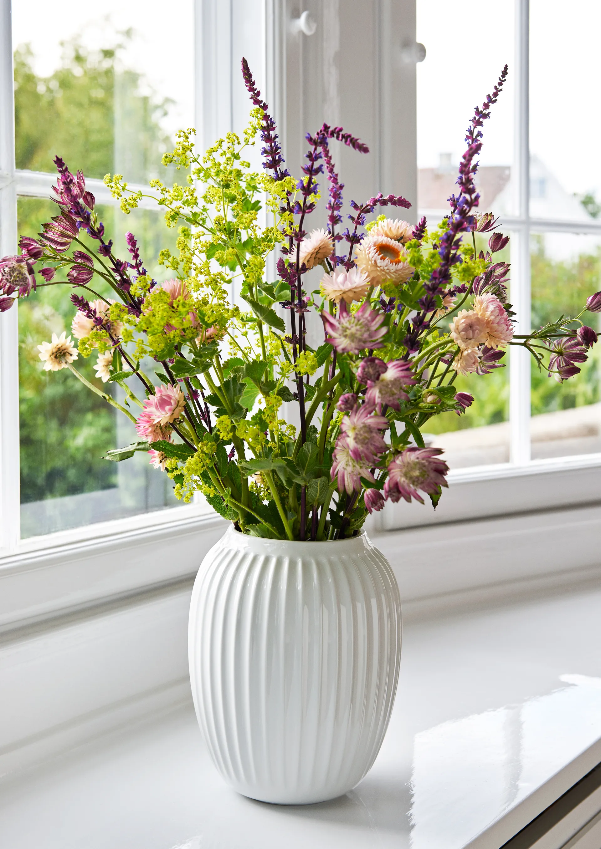 Hammershøi βάζο μεσαίο, λευκό Kähler