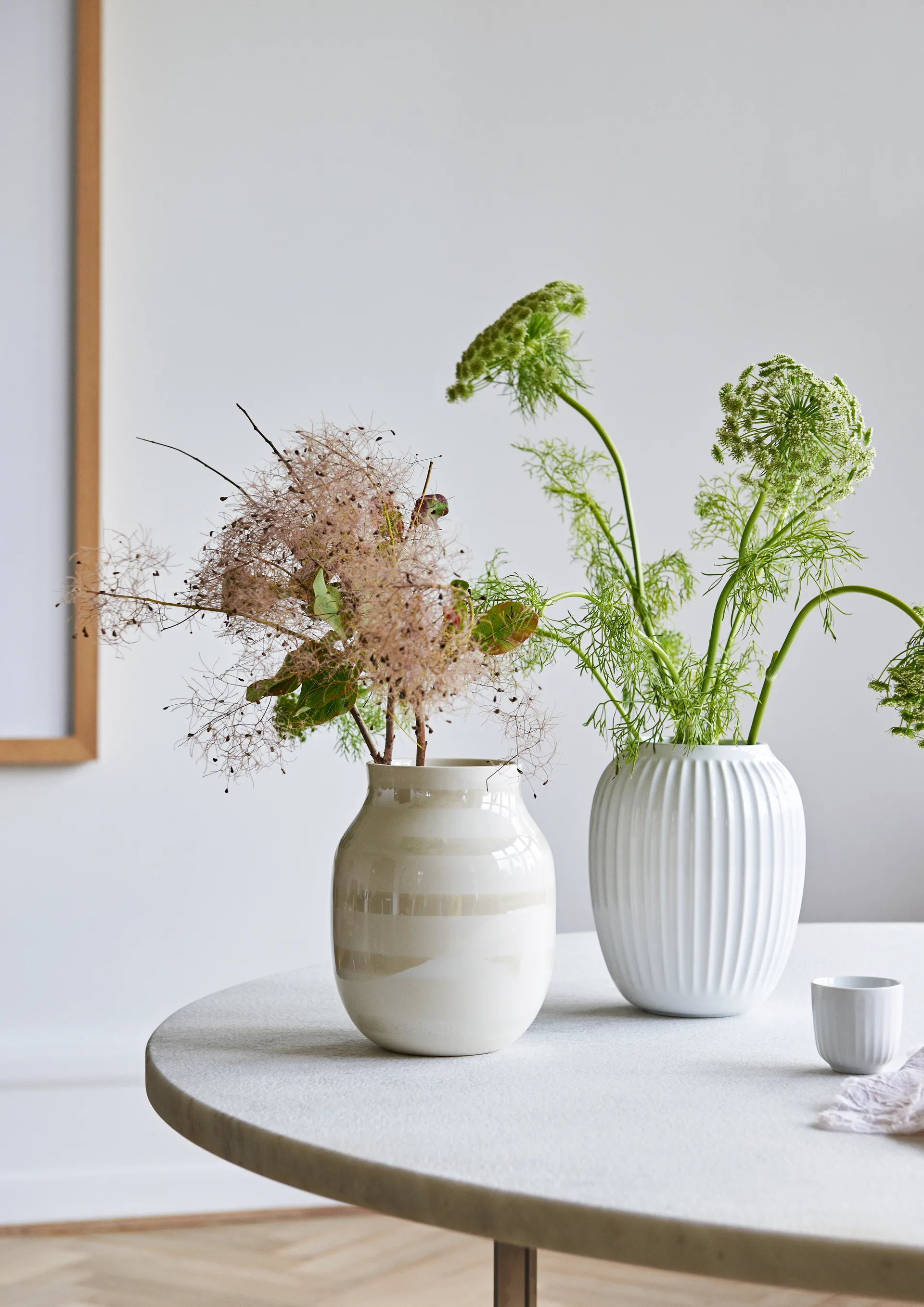 Hammershøi βάζο μεσαίο, λευκό Kähler