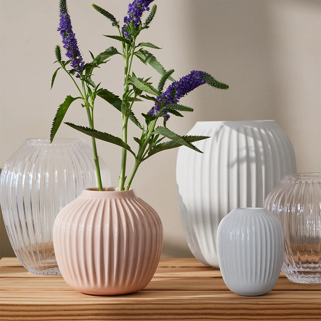 Hammershøi βάζο μεσαίο, λευκό Kähler