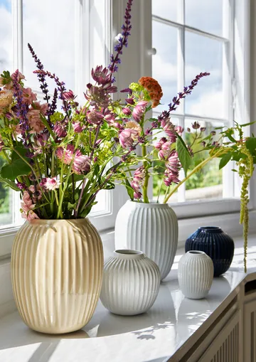 Hammershøi βάζο μεσαίο - λευκό - Kähler