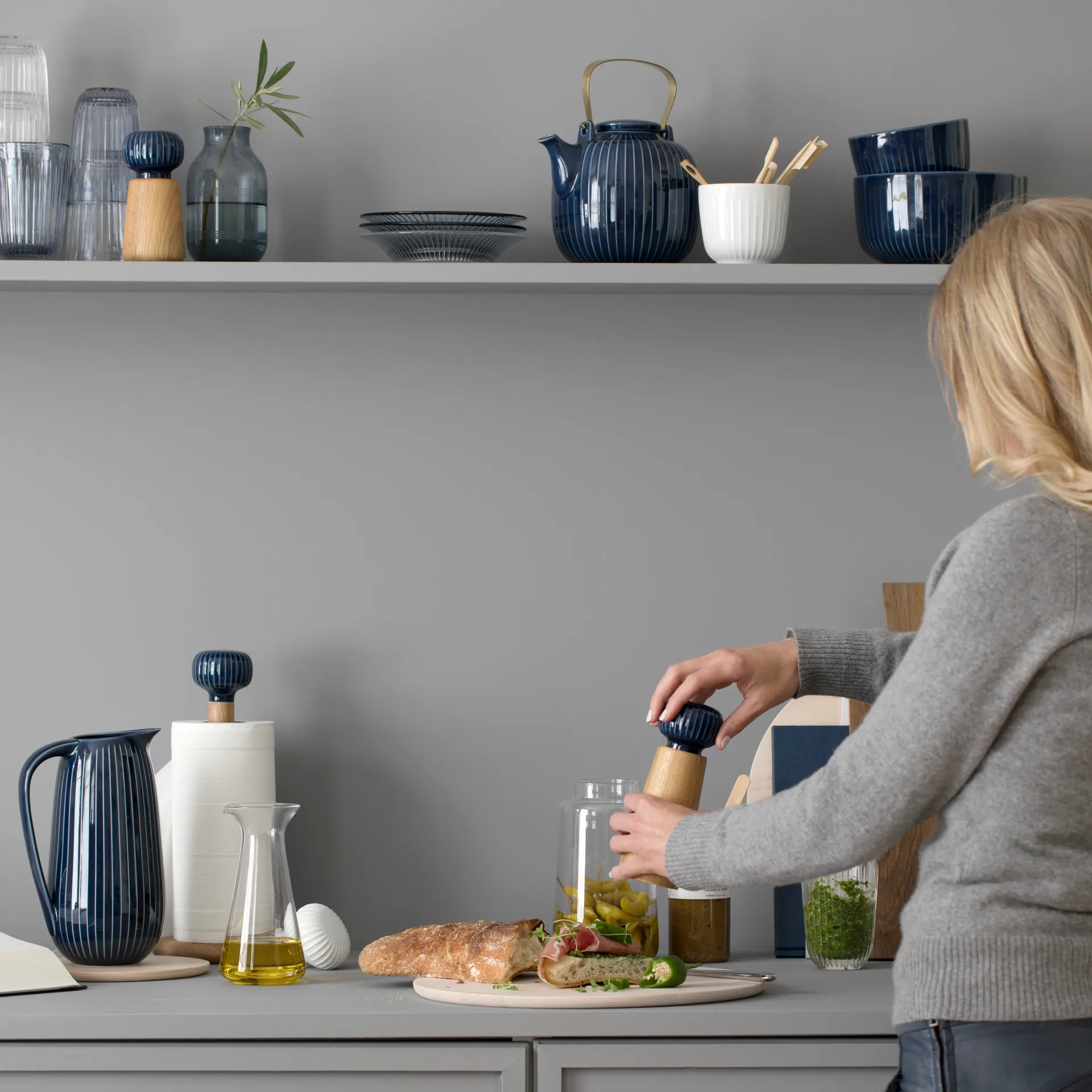 Hammershøi μύλος μπαχαρικών μεγάλος, λουλακί Kähler