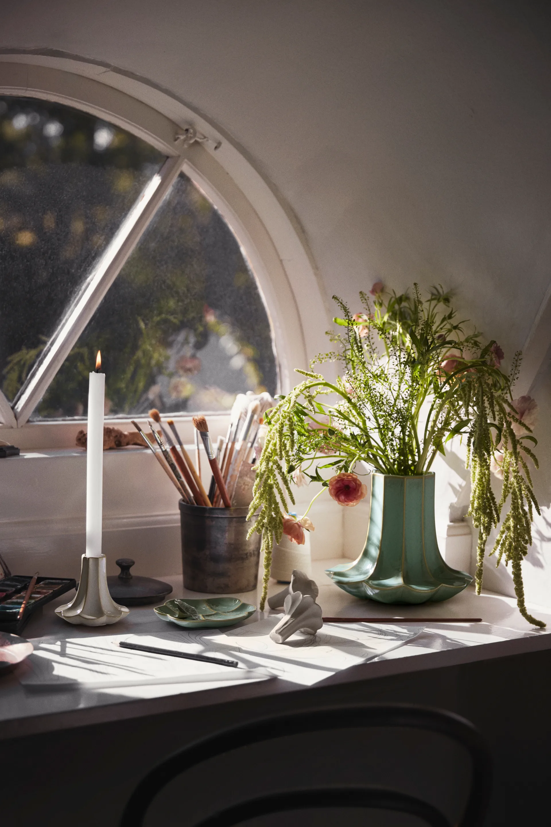 Kantarell κηροπήγιο, Sand, 10 εκ. Kähler