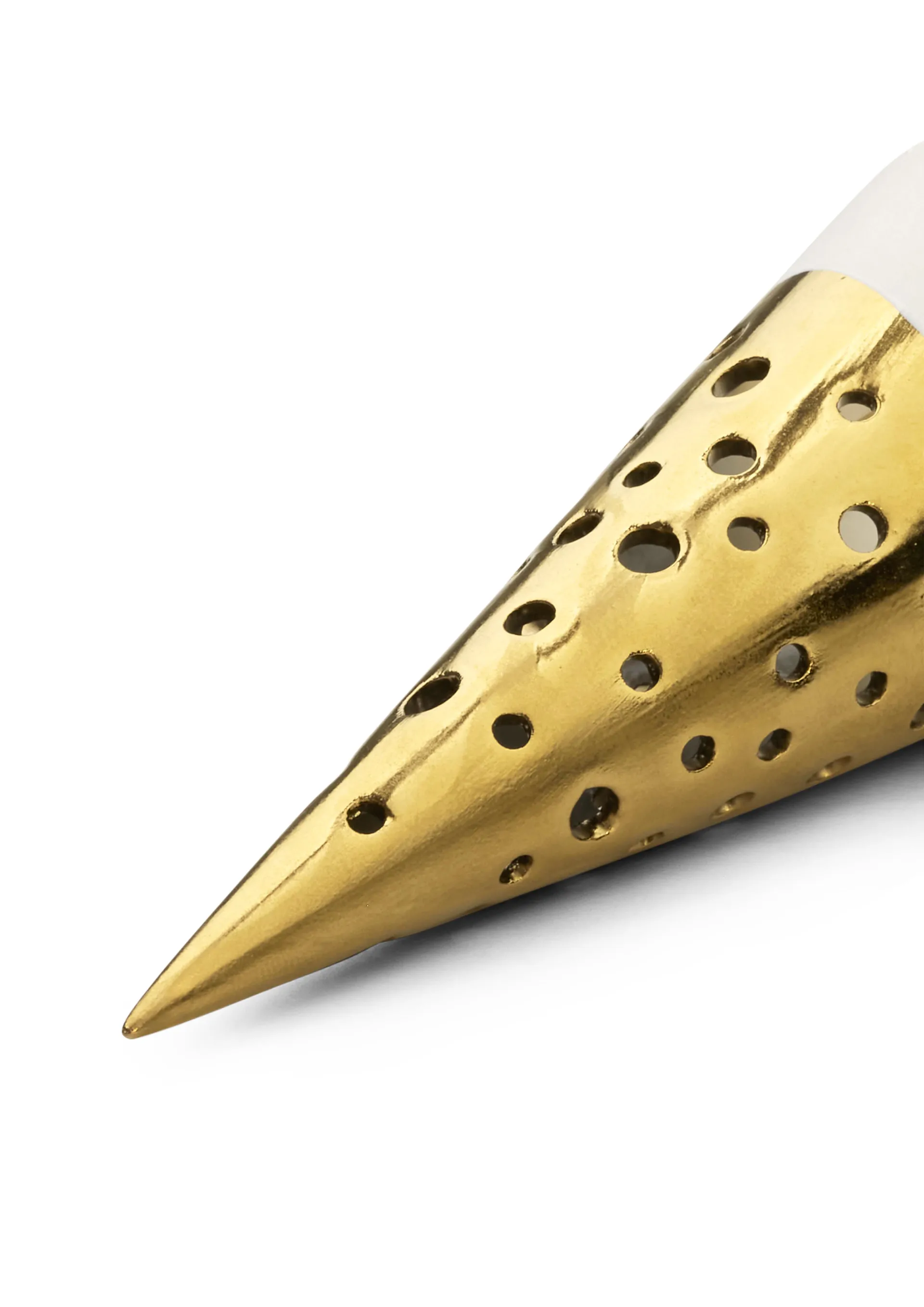 Nobili Χριστουγεννιάτικο διακοσμητικό 15 εκ, Χρυσό-λευκό Kähler