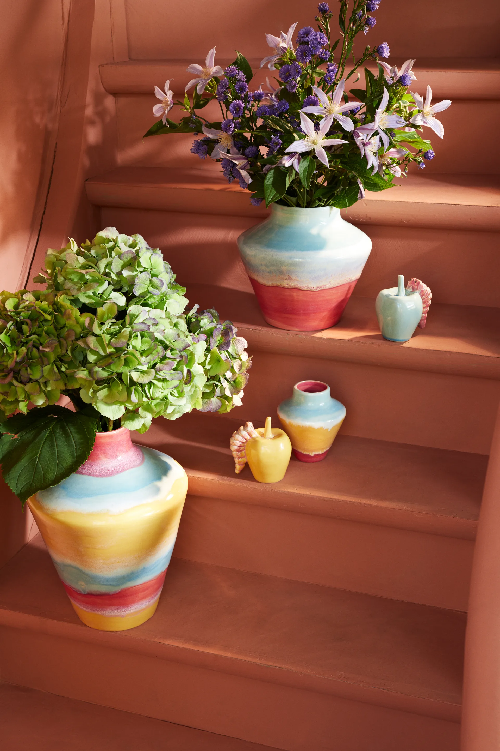 Poppery βάζο 20,5 cm, Mint-pink Kähler