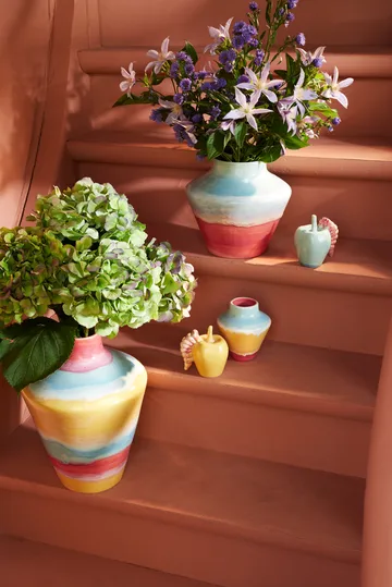 Poppery βάζο 20,5 cm - Mint-pink - Kähler