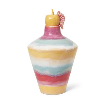 Poppery βάζο με μήλο 32 cm - Ροζ-mint-κίτρινο - Kähler