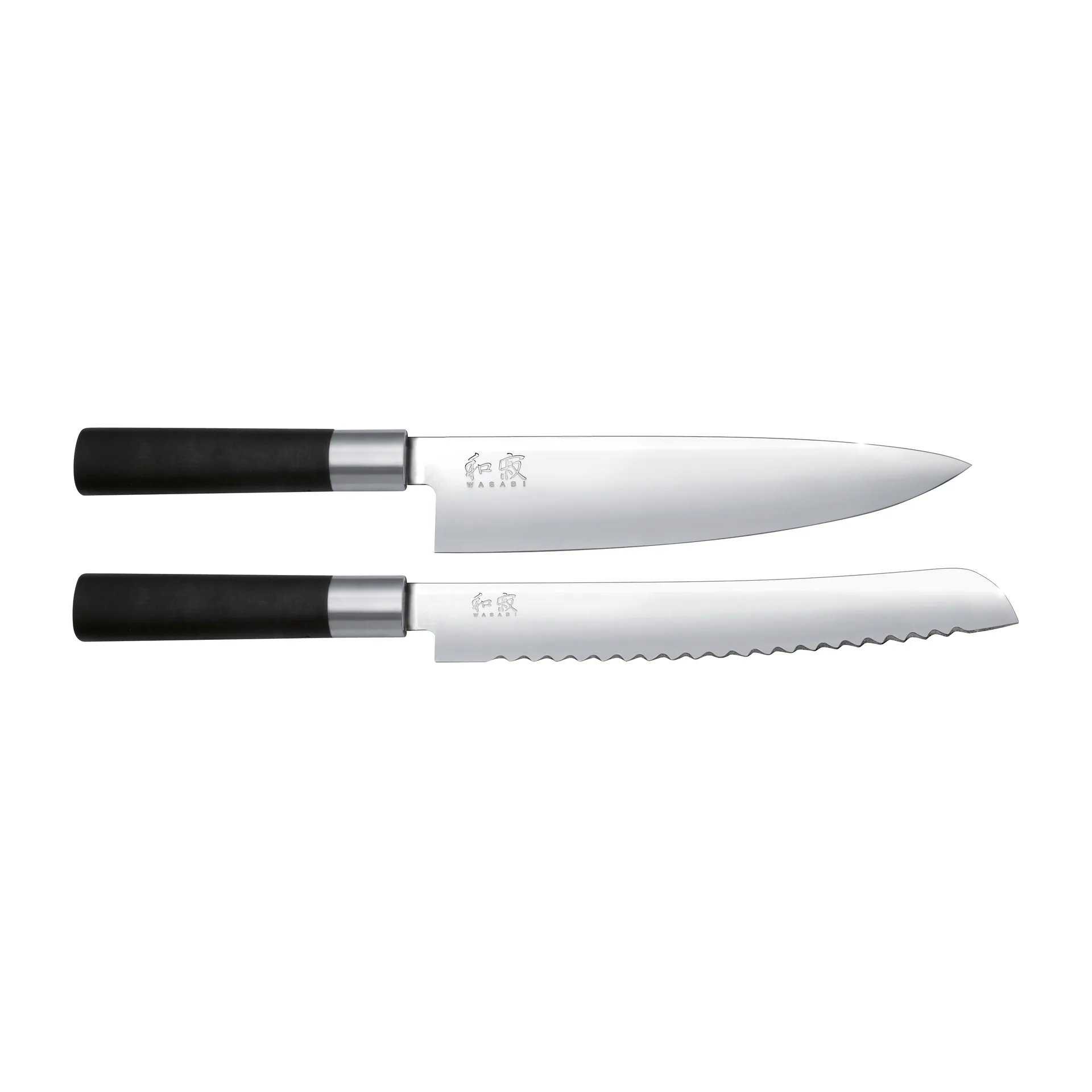 Kai Wasabi Black σετ μαχαίρι ψωμιού και κουζίνας, 2 τεμάχια KAI