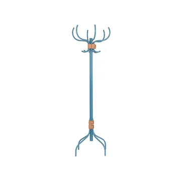 Babe κρεμάστρα ρούχων - Μπλε-φυσικό δερμάτινο λουρί - Källemo