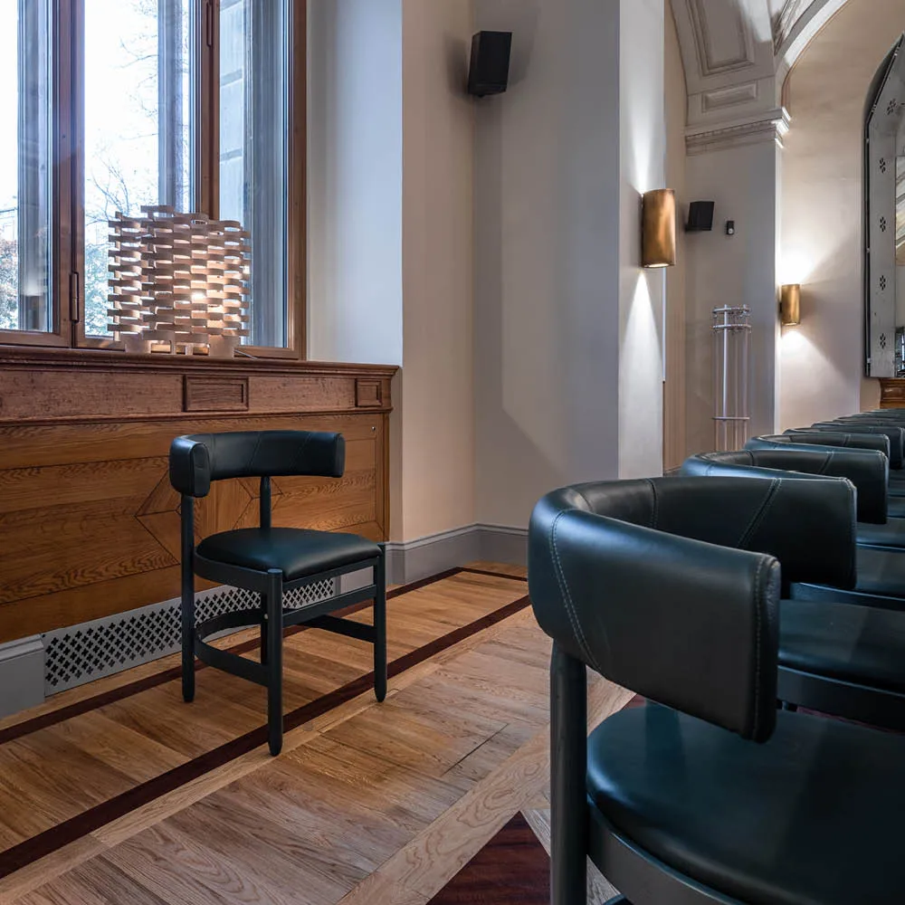 Καρέκλα Botero, Δέρμα Tärnsjö 8420 πράσινο-πράσινη βάση οξιάς Källemo