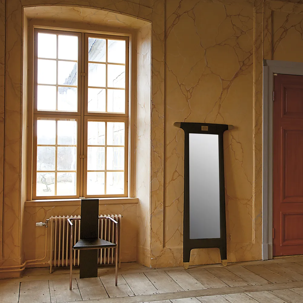 Concrete καρέκλα με μπράτσα, Σημύδα-ακατέργαστη μεταλλική βάση Källemo