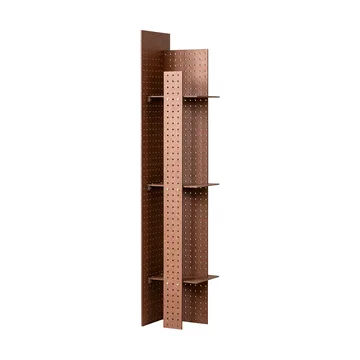 FF02 The Perforated Furniture ράφι τοίχου - Ινοσανίδα-καρυδιά, 28x24x128 cm - Källemo
