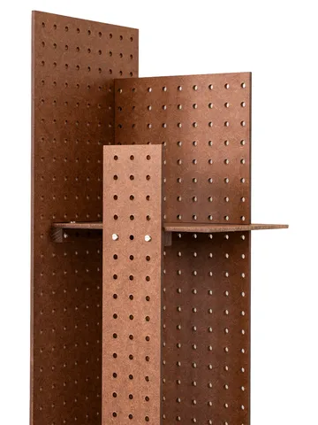 FF02 The Perforated Furniture ράφι τοίχου - Ινοσανίδα-καρυδιά, 28x24x128 cm - Källemo