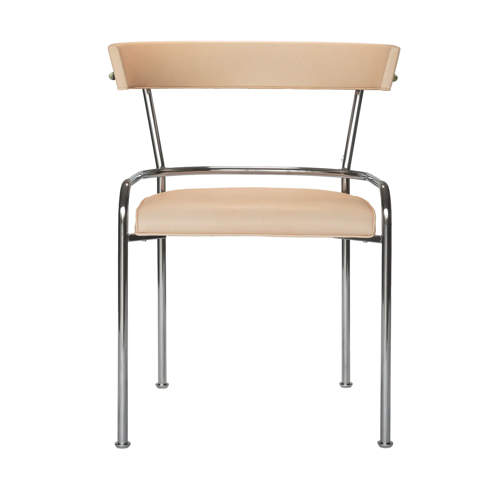 GA-1 καρέκλα με μπράτσα, Δέρμα Elmo Vegeta-χρώμιο Källemo