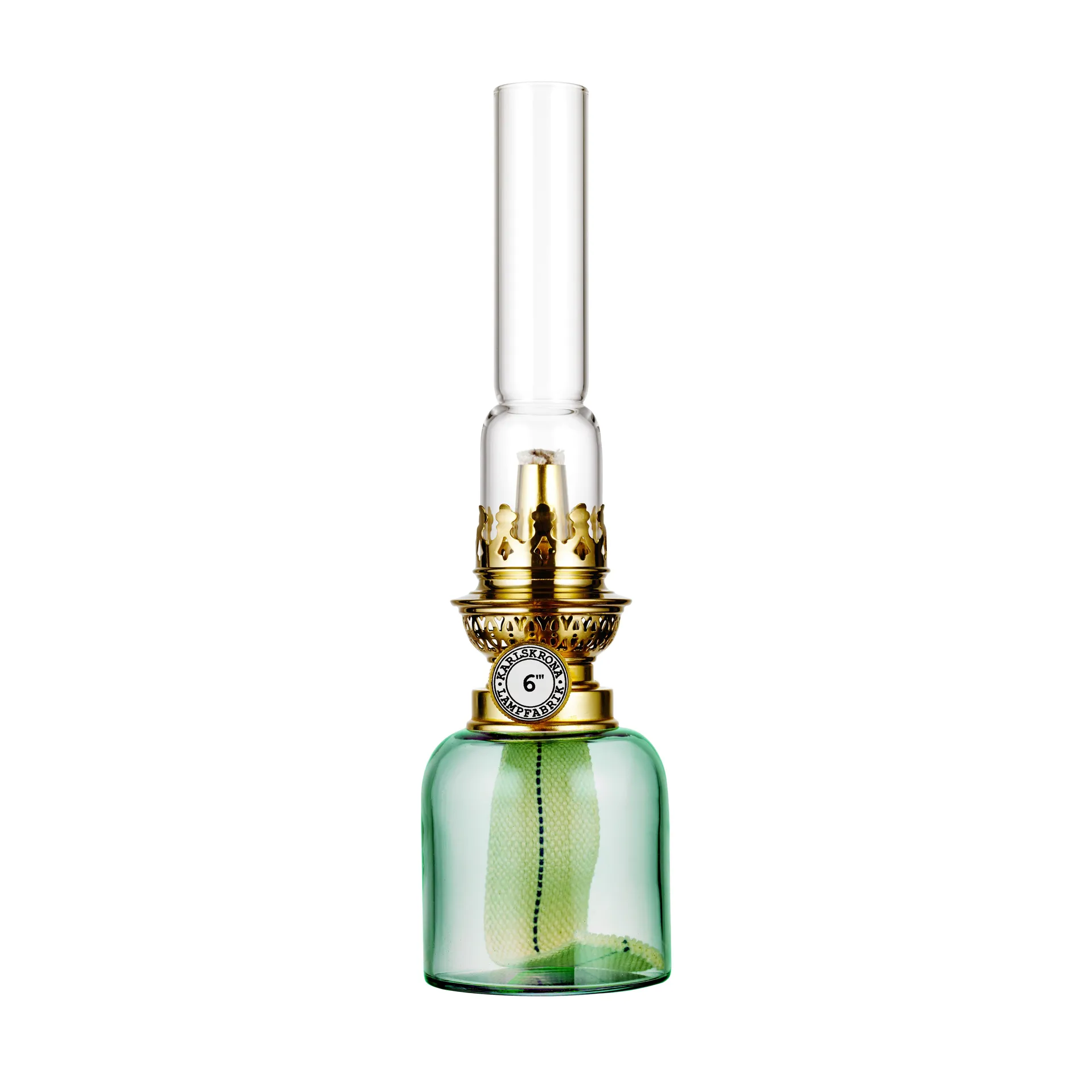 Koholmen λάμπα παραφινέλαιου, πράσινο του νεφρίτη Karlskrona Lampfabrik