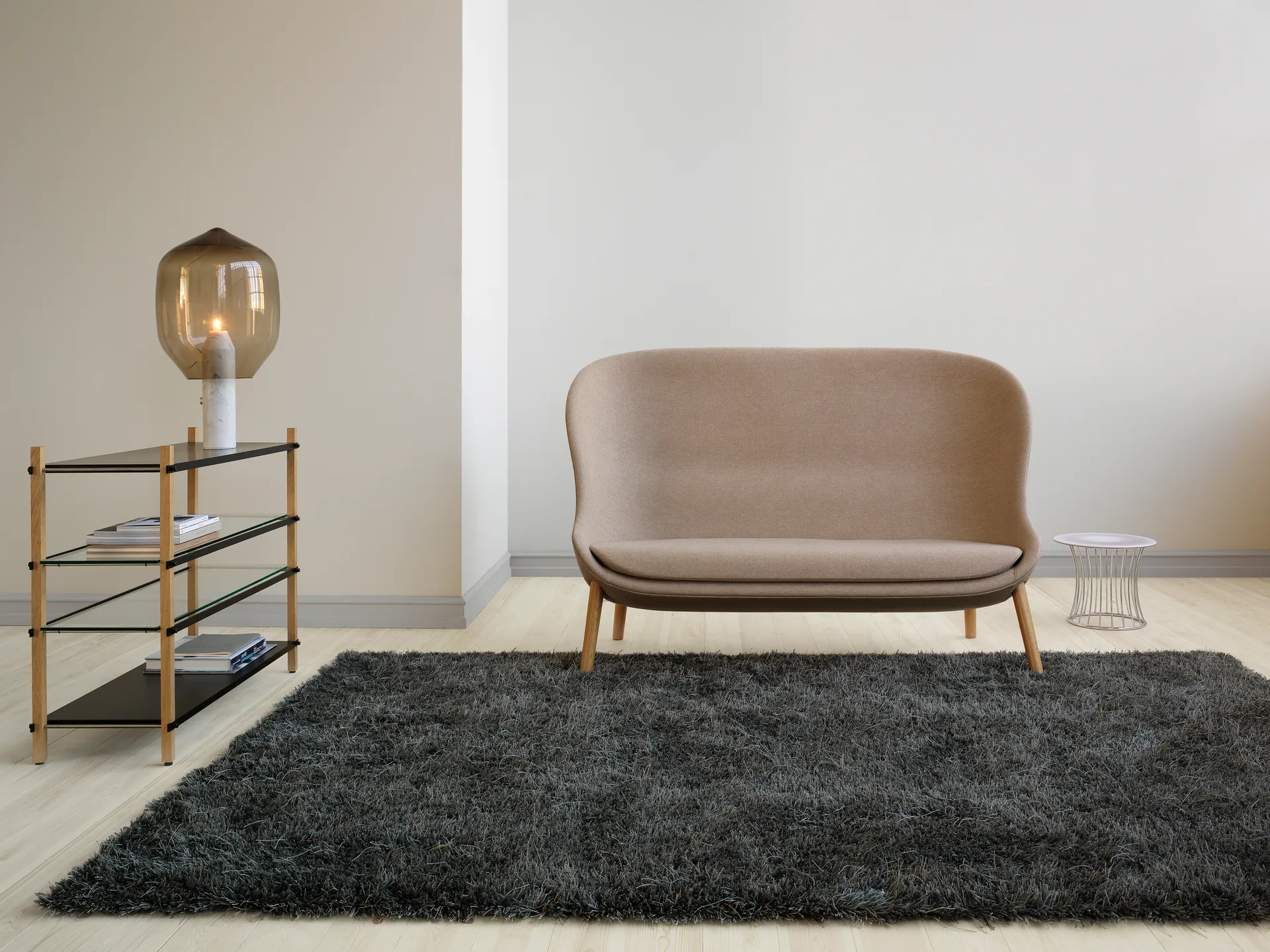 Χαλί, πράσινο των βρύων, 170x240 εκ, Γκρι νικελίου Kasthall